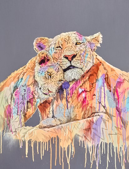 Mother Stands For Comfort by Stephen Ford - Original Painting on Board